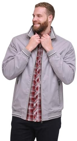 KAM Harrington Jacket Collar Premium Zip Up Long Sleeve Mens 2XL-8XL KBS 444
