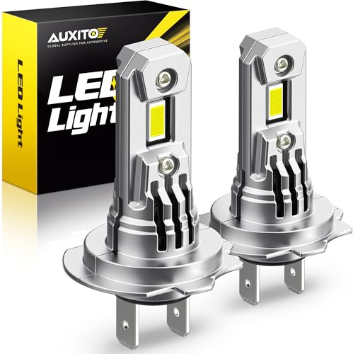 AUXITO H7 LED Bulb h7ll Bulbs, 900% Brighter Ultra-Bright, Plug N Play, Long Lifespan, No Flicker, 99% Compatibility, 2PCS
