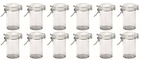 TAMLED Petit Bügelverschlussglas rund 75 ml 12er Set