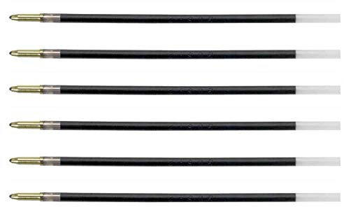 BIC 6 Ersatzminen für Kugelschreiber, 4 Farben, feine Spitze, 0,8 mm, Blau