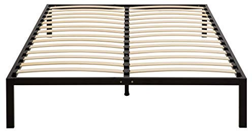 i-flair 140x200 cm Metallbett i-Base, minimalistisches Bettgestell, Futonbett und Gästebett mit Stauraum, Saugroboter und Unterbettbewahrung Freundlich