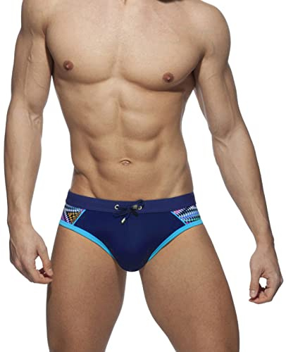 SEAUR Costume da bagno da uomo, slip da bagno, aderenti, ad asciugatura rapida, con imbottitura rimovibile, per sport acquatici, classici, per spiaggia, piscina, M, L, XL, XXL, Stile 12, XXL