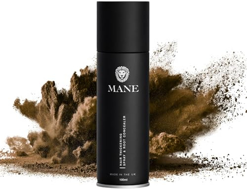 Mane Hårtorkningsspray 200 ml och 100 ml – 12 nyanser (100 ml, Medium Brown)