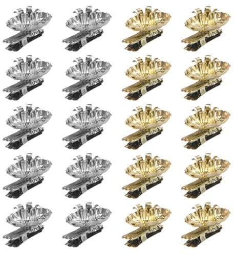 Garneck Kerzenhalter-Clip Weihnachten 20er Pack Metall Kerzenständer Clip Baum Kerze Clip Dekorationen Für Weihnachten