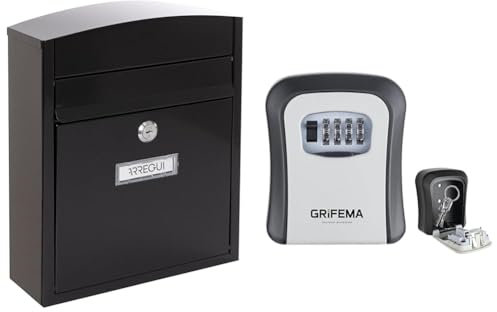 ARREGUI Compact E5734 Boîte aux Lettres en Acier, Boîte aux Lettres Extérieure Individuelle, Murale & GRIFEMA Boite a Clefs - Murale Boite a clé avec Code Sécurisée Exterieur, Boite à Clé