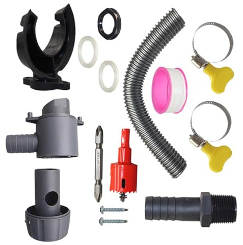 Yianyal Kit desviador para Barril de Lluvia, de recolección de Agua de Lluvia con Manguera de 1 pie/3.3 pies, Dispositivo de filtrado de Agua Flexible para protección de la Base de la casa