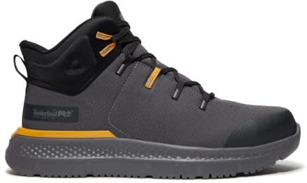 Timberland Pro Zapatos de seguridad para hombre Intercept Mid con punta de acero, 9 Wide