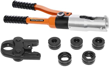 Fyssnn 10T hydraulisk krimptång presstång med M-kontur 360° roterande huvud professionellt verktyg rörpresstång för rör