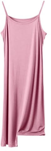Grandes tailles - Chemise de nuit d'été en coton - Sans manches - Courte - Confortable - Robe de loisirs - Robe d'été - Longueur genou - Avec bretelles