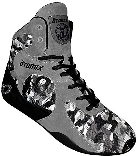 Otomix Stingray Escape Bodybuilding tyngdlyftning MMA och brottningsskor för män, Grå/kamouflage, 43 EU