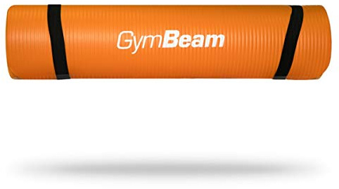 GymBeam Tappetino da Yoga, Ottimo per Pilates, Migliora la Flessibilità e l'Equilibrio, Tappetino da Yoga Antiscivolo per Esercizi di Stretching e Rafforzamento Muscolare (orange)