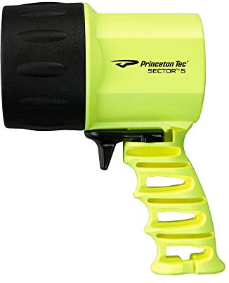 Princeton Tec Sector 5 vattentät LED dyklampa (neongul, 1 000 lumen)