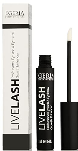 Premium Eyelash Growth Serum and Eyebrow Enhancer by Egeria, Lash boost Serum for Longer, Fuller Thicker Lashes & Brows, 1.0 count