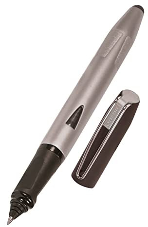 Online Rollerball Switch Plus Silver, Tintenpatronen-Rollerball und Touchpen in einem, Multifunktions-Stift für Büro oder Grundschule, für Standard-Tintenpatronen