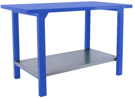 SimonRack Banco de Trabajo Taller, Capacidad Carga 700 kg, 830x1200x730 mm, Mesa de Trabajo, Azul - BT6 PRO
