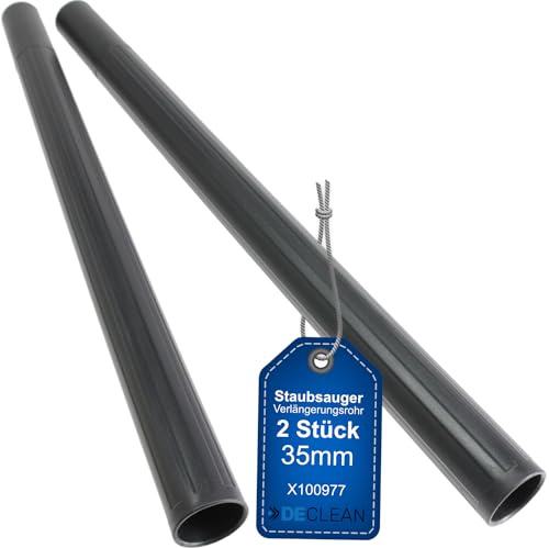 DeClean 2 Staubsauger Verlängerungs Rohr 35 mm, Staubsaugerrohr aus Kunststoff, Kompatibel mit: Starmix ARDL eCraft Flexo ISC Smart uClean