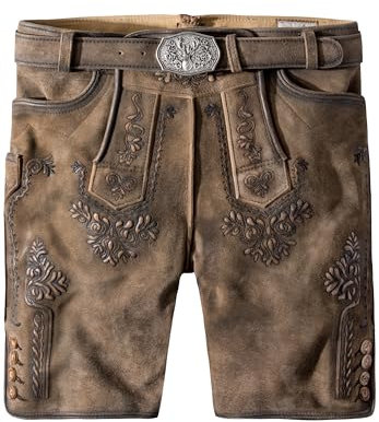 Stockerpoint Artur Herren Trachtenlederhose, Ahorn Gespeckt, 48