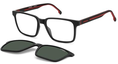CARRERA SUN Brille CA 8069/CS Größe 53-17 mm Matte Schwarz Rot/Eye size: 53 - Bridge size: 17