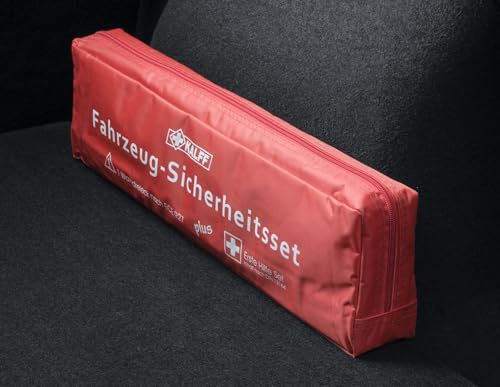 Kalff Pack de seguridad con botiquín primeros auxilios y triángulo advertencia