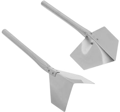 CLISPEED 2piezas Paleta Esquinas Acero Inoxidable Herramienta Placa Interior Exterior Alisado Fácil Manejo