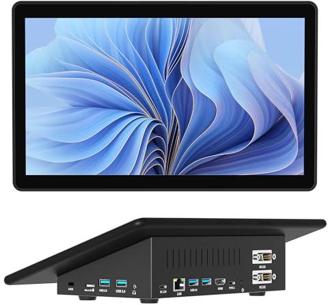 HEIGAOLAPC Computer Mini PC Mini Desktop PC Win 11 N5095, 8GB RAM, 128GB eMMC, Touchscreen PC-mini da 11,6 Pollici, 4K Doppia Uscita Display HDMI 2,0 Type-C3.1, WiFi5.0, BT5,0, Doppio RS232