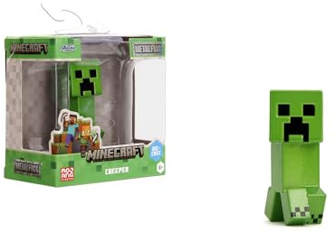 Jada Toys Minecraft-figur – 1 samlarfigur (Creeper) av metall för fans och barn från 8 år, ca 6,5 cm