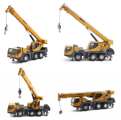 DIJIUCL Huina 1:50 Alloy Car Model Kids Toys 30+cm Long Arm Crane Engineering Vehicle Truck Toys for Boys Kids Ages 3+