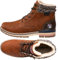 Nebulus Herren Winterstiefel ROVER, warme und praktische Stiefel, Übergangsschuhe, hellbraun - 45