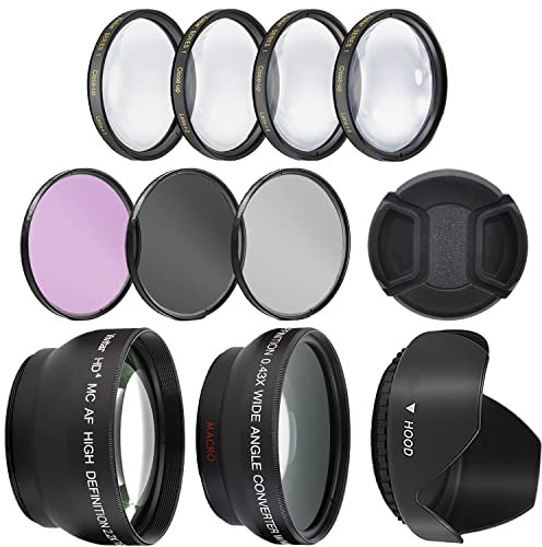 Ultra Deluxe Kit for Sony Alpha A5000, A5100, A6000, A6100, A6300, A6400, A6500 Camera With 16-50mm Lens, Alpha A7c With 28-60mm Lens - Includes 7pc 40.5mm Filter Set + Wide Angle