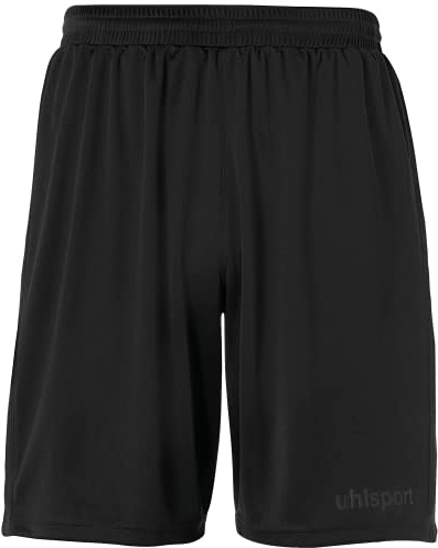 uhlsport Performance Shorts Shorts de Sport pour Hommes Football Soccer Fitness Randonnée Cyclisme Course à Pied - 100% Polyester recyclé - Noir - Taille M