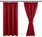 DWCN Blackout Curtains for Bedroom Thermal Insulated Curtains with Tiebacks Pencil Pleat Window Curtains for Living Room 46 x 54 inch Length, Red, 2 Panels