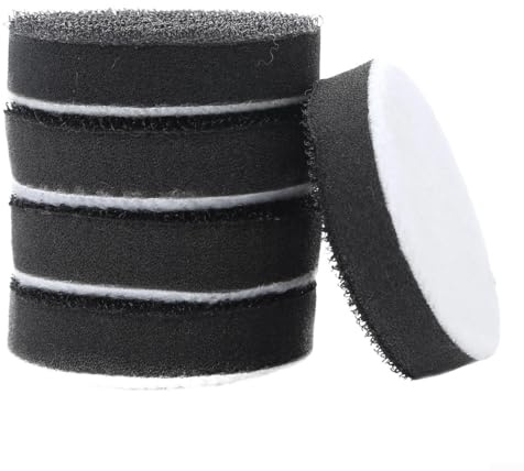 Lot de 5 tampons en mousse souple de 5,1 cm, 7,6 cm, 12 mm, coussinets en mousse à densité souple pour ponçage, polissage, disques de polissage (50 mm)