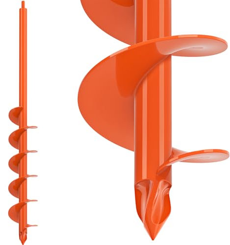 BeneLabel Broca de Barrena para Jardín, 81x8.9cm Broca de Taladro Espiral Barrena para Postes de Valla Jardinera Taladro para Columna de Buzón de Cama/Sembrado/Valla, Se Adapta Hexágono de 10mm