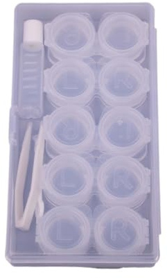 PP Contact Lens Case | For Lens Storage: 5 Pairs PP Box with Buckle