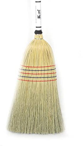 Lehman's Amish-Made Barn Broom - Large Authentic Corn Straw Broom with Hardwood Handle, Natural, 57 inches