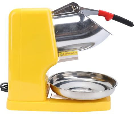 SIXRUN Broyeur à Glace électrique 500W, 2 Lames, Machine à Cône de Neige en Acier Inoxydable, pour Usage Domestique et Commercial Electric Ice Crusher (SIXRUNz8h5v4bt3n-12)