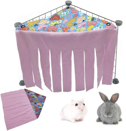 EIHI Cabane et Hamac pour Cochon d'Inde - Accessoires pour Petit Animal, Tente de Hamster