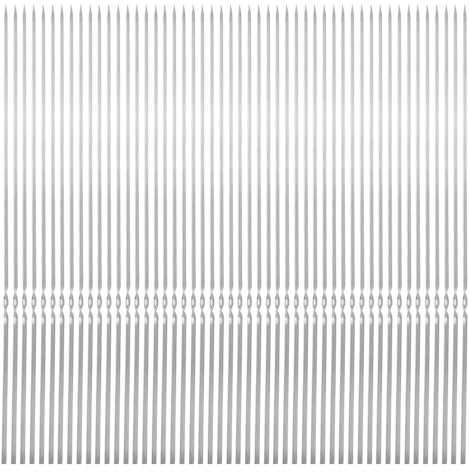 NUZAMAS 50 spiedi per barbecue in acciaio inox 304, 330 x 3,6 mm, spiedini in metallo, riutilizzabili per carne e verdure