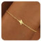 RMMD Armband Damen Gold, 18K Gold Vergoldete Armbänder Damen Personalisiert Armband mit Buchstaben M Goldschmuck Geschenke für Frauen Mädchen