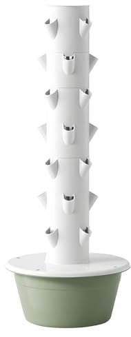 Altsuceser Tour de culture hydroponique verticale, 5/7 niveaux, 20/28 trous, système de culture hydroponique intérieur, tour de culture verticale pour légumes à feuilles 7 couches