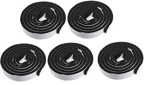 SHINEOFI 5sets Guarnizione Antivento Per Porte e Finestre Guarnizione Tenuta in Eva Resistente All Usura e Durevole Riduce Vento e Rumore