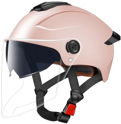 Casco Monopattino Elettrico, Casco Bicicletta Elettrico Con Visier Semicaschi Altamente Protettivi Mezzi Caschi Da Bici Per Uomini E Donne Adulti, 32x24cm