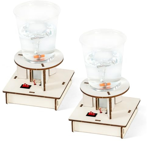 Tornado Maker 2 Set Tornado educativo in una bottiglia, simulatore magnetico scientifico, giocattoli alimentati a batteria per bambini, lezione di laboratorio scientifico, giocattoli per bambini
