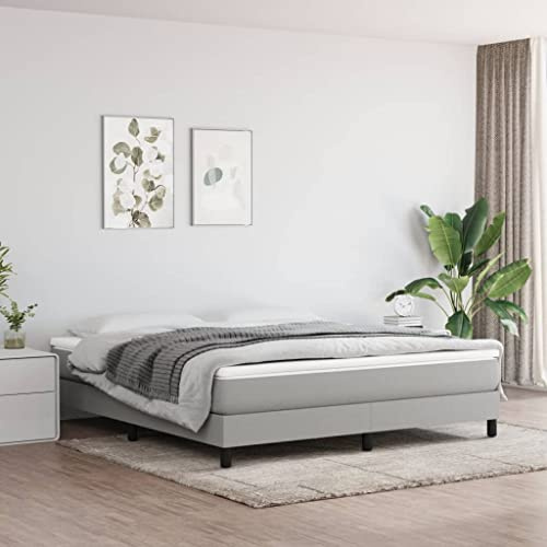 Holepyr Väska fjädermadrass medium ljusgrå 160 x 200 x 20 cm tyg, ventilerande madrass sovmatta gästsäng vändmadrass överdrag för sovrum vardagsrum semesterlägenhet