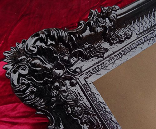 Marco de fotos negro 96 x 57 cm marco de boda antiguo Barroca Repro Shabby Chic Renaissance Retro Diseño