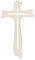 Holy Family Crocefisso Bianco Forato in Resina e Polvere di Marmo Gesù da Parete 19 cm e 34 cm/in Chiave Moderna | Unico nel Suo Genere | Prodotto Artigianale Made in Italy (19 cm)