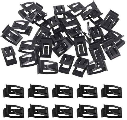 Swpeet 30 st 18,2 mm bil U-klämma metall trim panel fjäderklämma universell trim slipsklämma kit, kropp fästklämma för Dash dörrpanel inre trim
