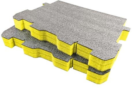 Inserto de espuma Shadow Foam compatible con la caja de herramientas con ruedas TSTAK; ideal para herramientas manuales y eléctricas.