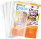 EULANT 10 Stück buchumschläge 19.5x26.5cm, Transparent Schulbuch Umschläge, Schulbuchumschläge mit Verstellbarem Klebestreifen, Klar Bücher Einbinden für das Home Office der Schule