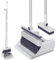 sapisecret 4-in-1 Hand Brush Long Handle - Hand Brush and Shovel Set Including Dustpan and Hand Brush, Dustpan Set, Broom with Handle, Broom and Dustpan Set, Sweeping Brush with Shovel (Grey)